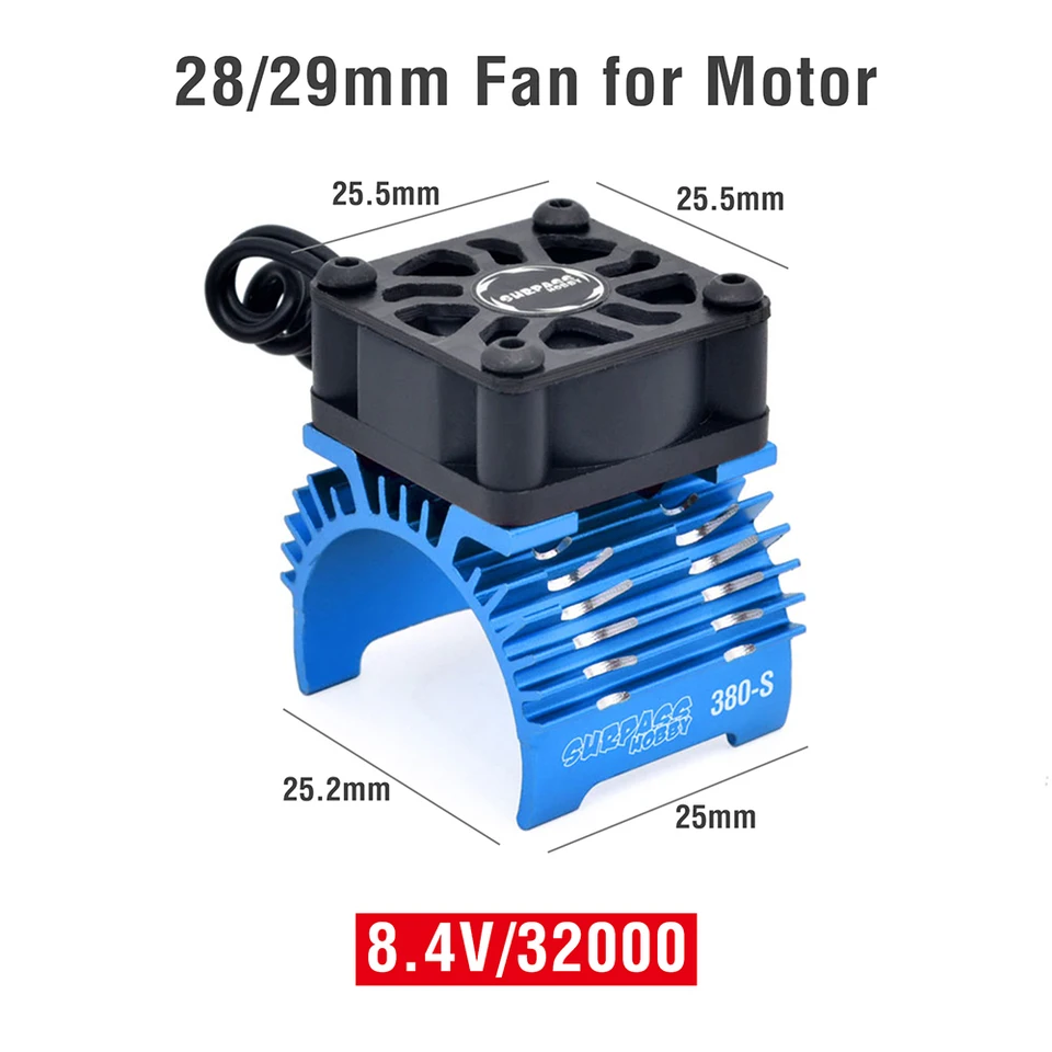SURPASS HOBBY 36mm 40-42mm 55-58mm ventilador de refrigeración de Motor sin cobillas para 540 550 3650 3660 4268 4274 1/10 1/7 1/8 1/5 RC Car - AliExprs 26