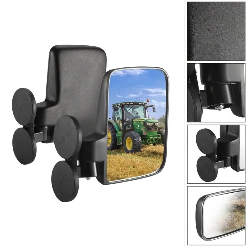 A96K-1 Pair Adjustable Magnetic Tractor Side Mirrors Universal