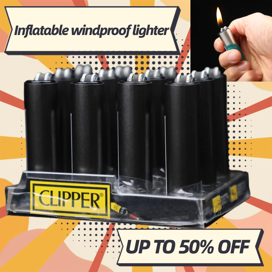 

（free of butane gas inside）12 pcs portable metal case windproof lighters, refillable gas lighters, outdoor camping igniters