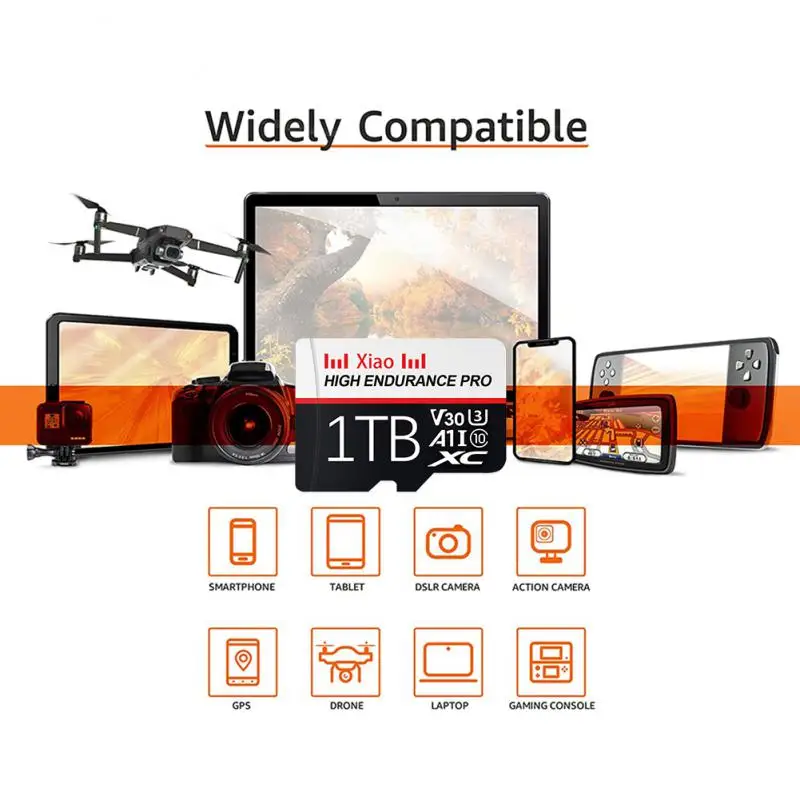 For Xiaomi Micro TF/SD Card 1TB Class 10 High Speed A1 Memory Card 128GB Flash TF Card V30 512GB SD Card For Phone Computer PC