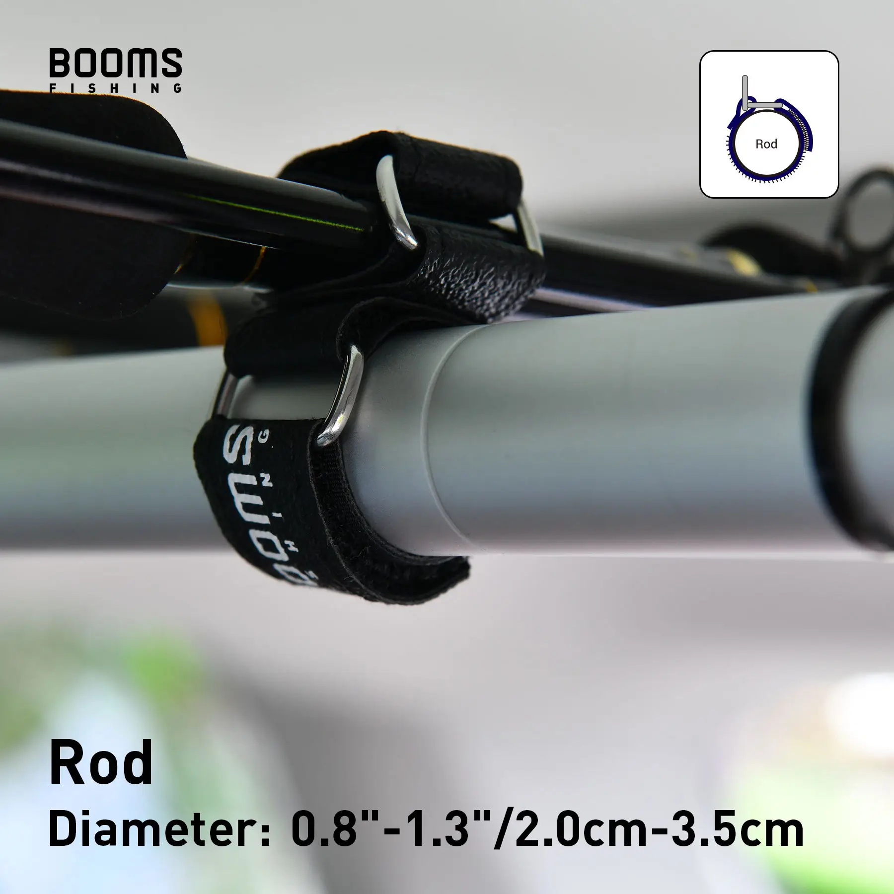Ausleger Angeln RB2 Auto Angelrute Halter 10 stücke Starken Gürtel für Fahrzeug Bar Stangen Rack Tragbare Pole Strap Angeln Werkzeug zubehör – Detail 6