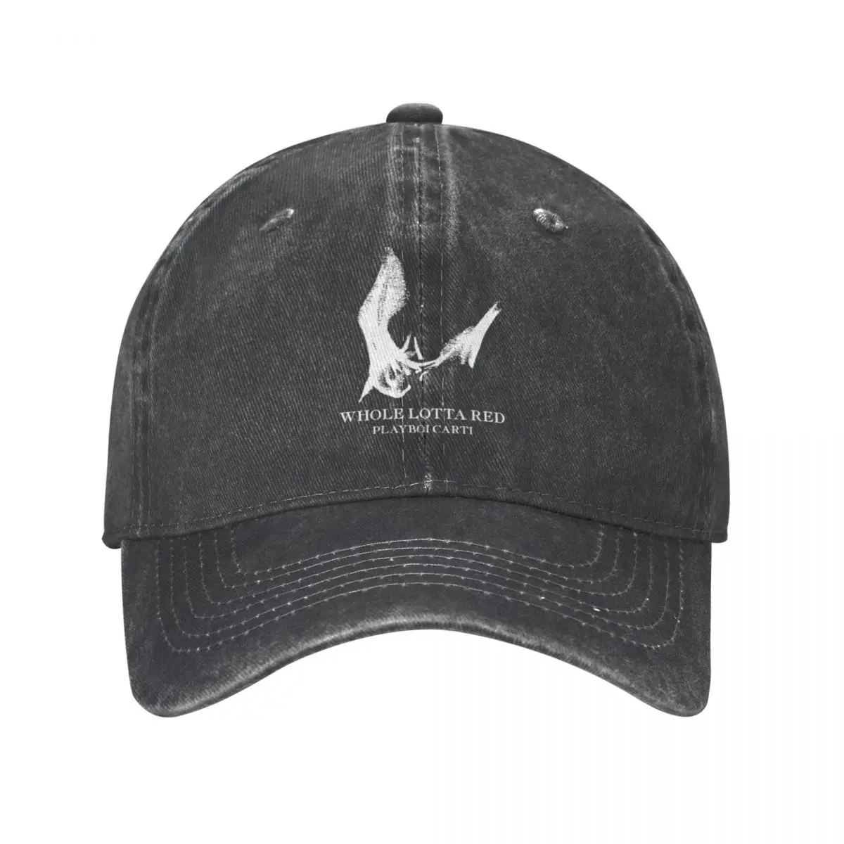 

Casual Whole Lotta Red Playboi Carti Baseball Caps Men Women Distressed Denim Washed Snapback Cap All Seasons Travel Caps Hat