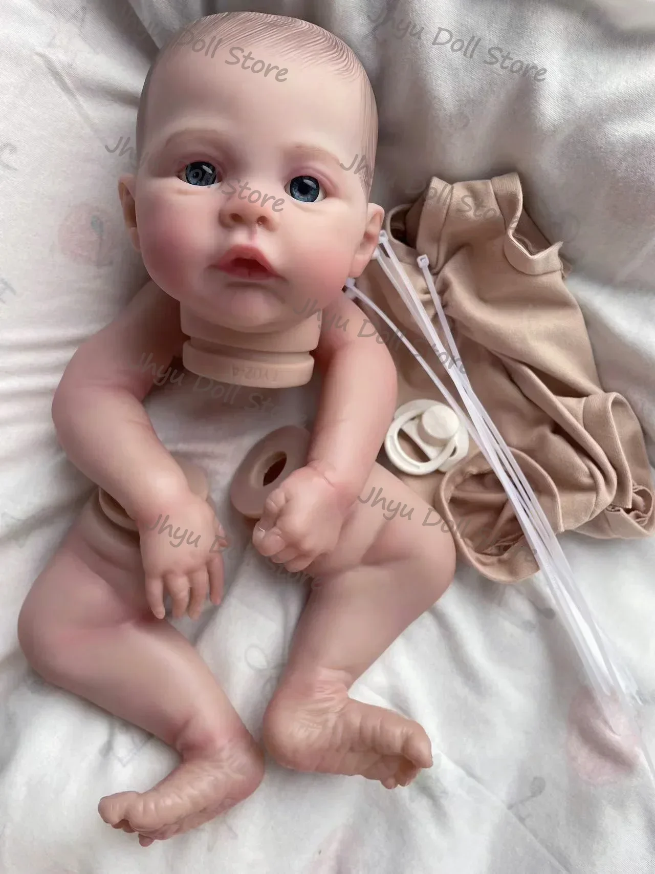 18 Zoll Meadow Premie Neugeborenengröße Reborn Doll Kit Beliebtes Soft Touch Lebensechtes, frisches Farbset DIY-Spielzeug