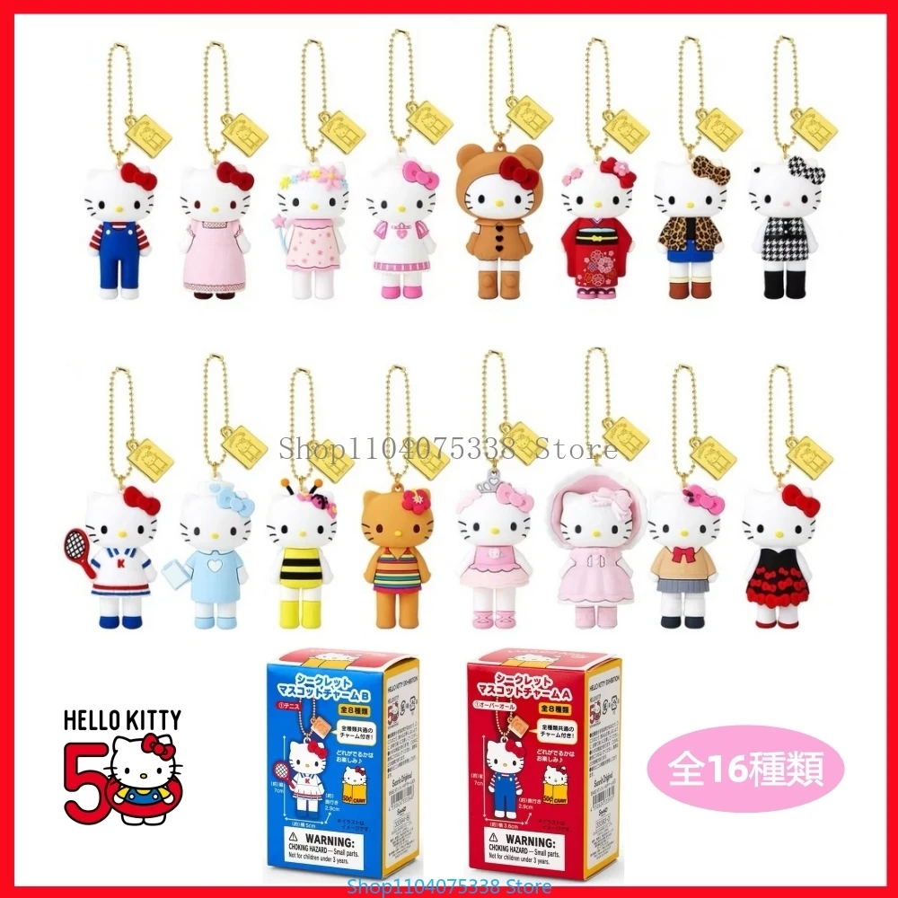 

Фигурка Hello Kitty, выставка на 50-летие, эксклюзивная глухая коробка, брелок Kitty, мультяшная игрушка, сделай сам, очаровательный деко, подарок для ребенка