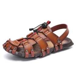 Summer men's slippers new large size flip-flop beach shoes soft sole casual sandals men's shoes M936