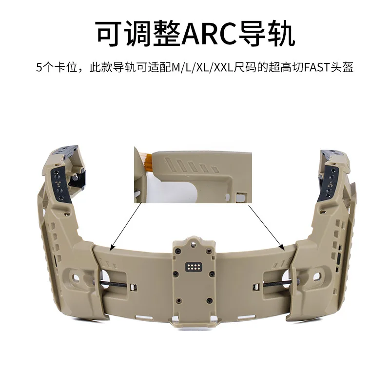 WOSPORT Modular Integrated ARC Rail Kit for Tactical Helmet Accessory Mounting System