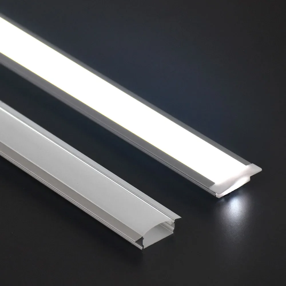 U/V/YW Style Perfil Aluminio Led Narożny profil aluminiowy Uchwyt kanału do taśmy LED Listwa świetlna Szafka Lampa kuchenna Szafa