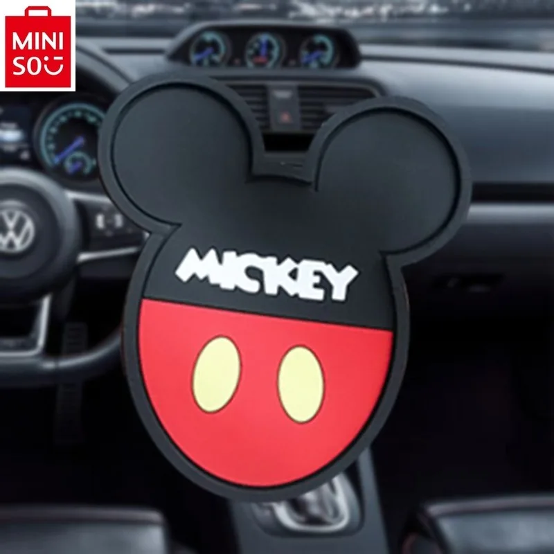 MINISO Car Anti slip Pad Mickey Minnie High Temperature Resistant Cartoon Cute Storage Pad for Car Interior