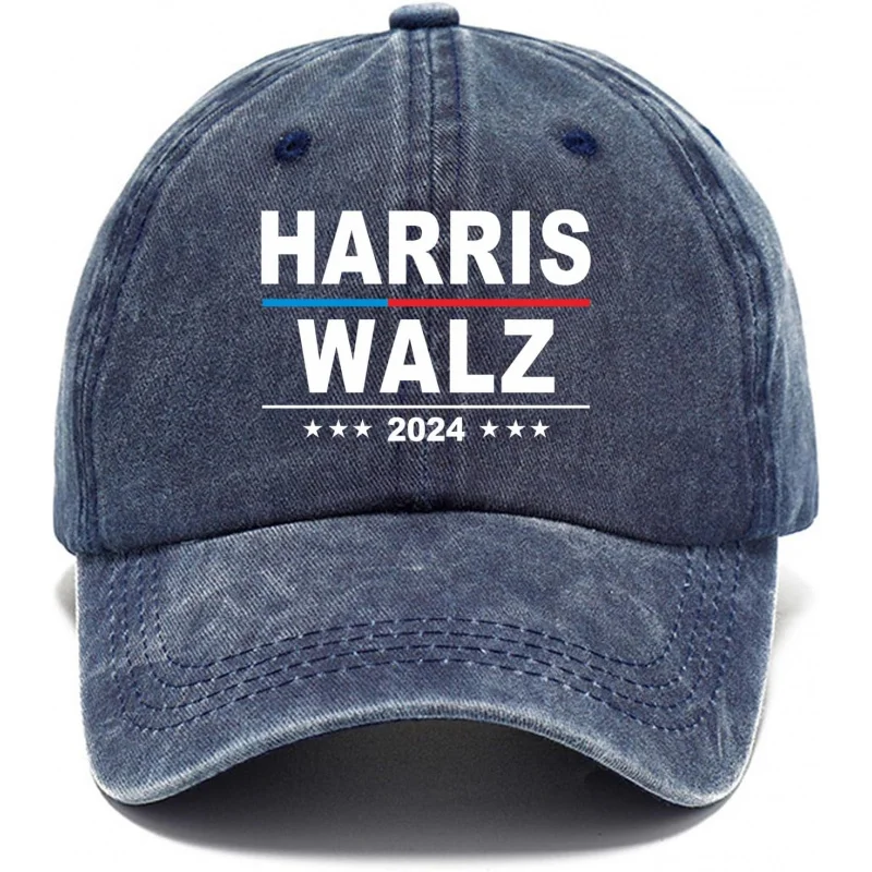 

2024 Hat Harris Waltz Baseball Hat Kamala Harris Presidential Campaign Hat Men's and Women's Adjustable Retro Hat