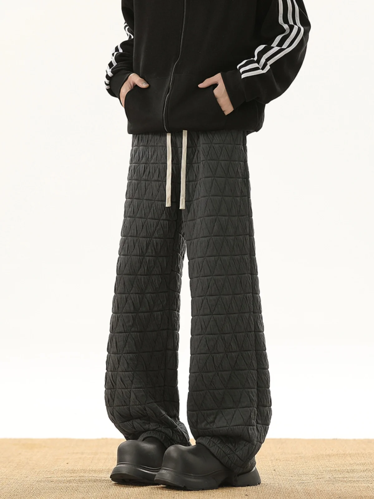 

Утепленные зимние лыжные брюки для мужчин и женщин, теплостойкие хлопковые брюки прямого кроя, повседневные брюки, молодежный модный тренд