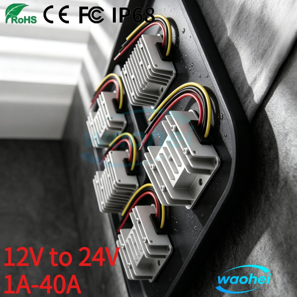 12V TO 24V 1A-30A Step Up Booster Boost DC Converter Power Module 12 Volts to 24 Volts Voltage Regulator Transformer for Cars CE