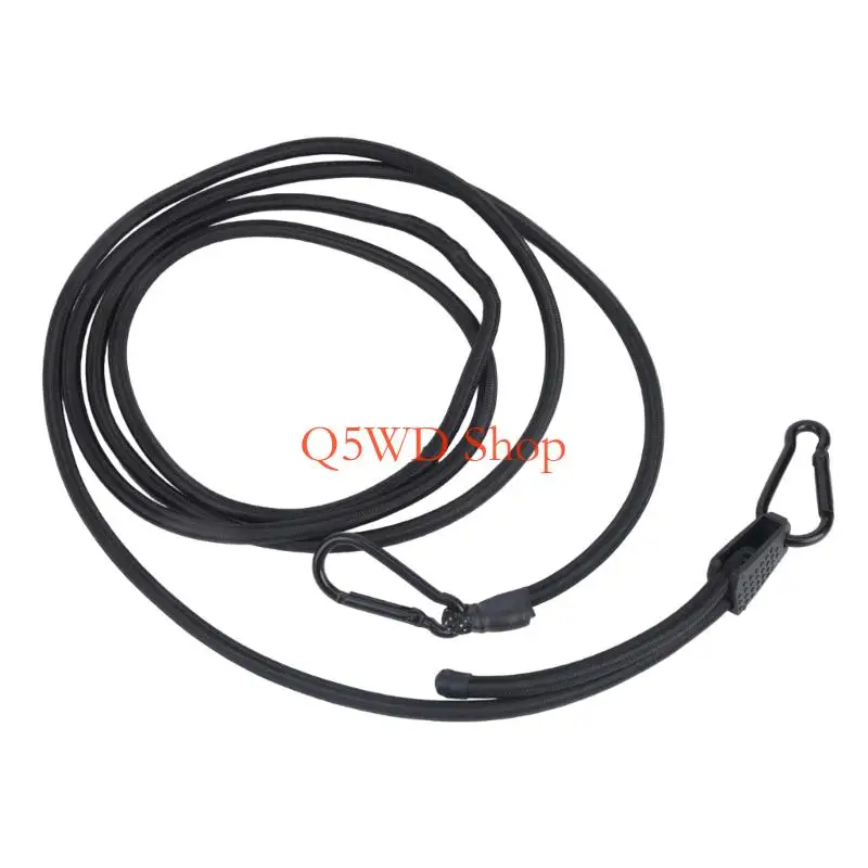 Q5WD Household Storage Stretch Cord Adjustable Carabiner Bungee Cord with Hook