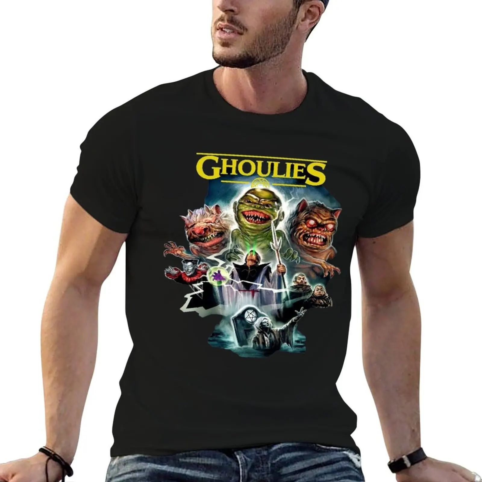 Ghoulies Art T-Shirt Funny t-shirts topping t shirt men 100℅ cotton