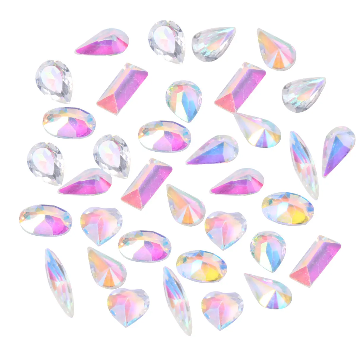 

120 Pcs Nail Decorations Resin Tips Drill Embellishments DIY Tool Suitable Salon Home Use Manicure Stickers Decoration