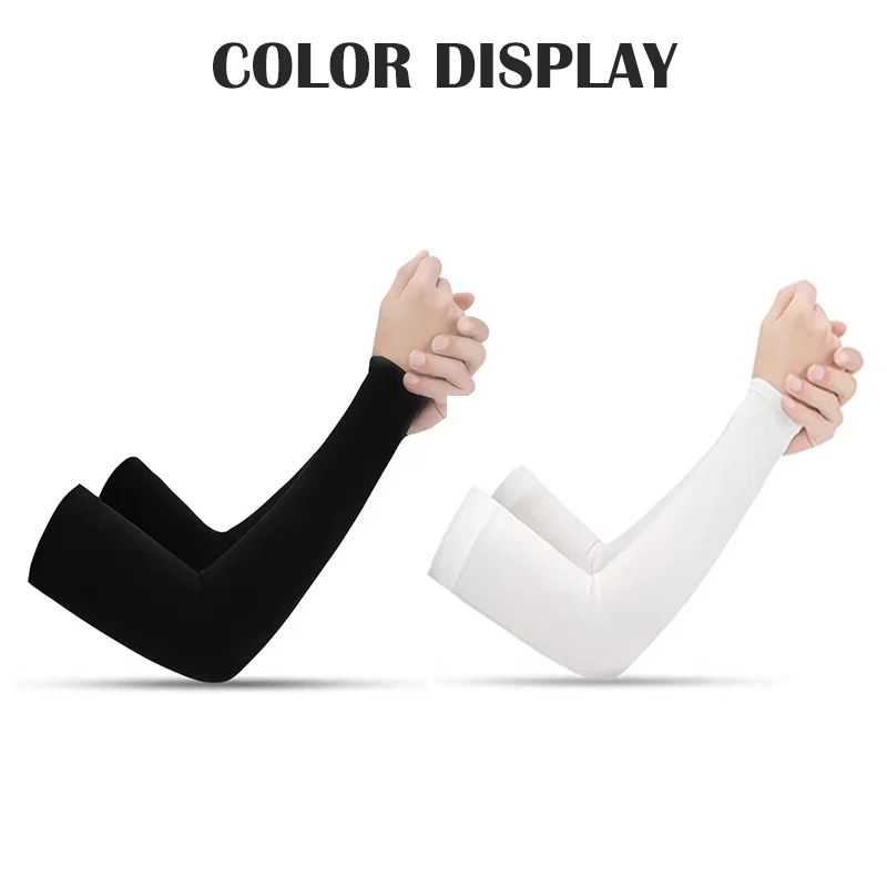1 Pair of Arm Sleeves for Outdoor Sports UV Protection Cooling Sleeves Summer Running and Fishing Gear image 4