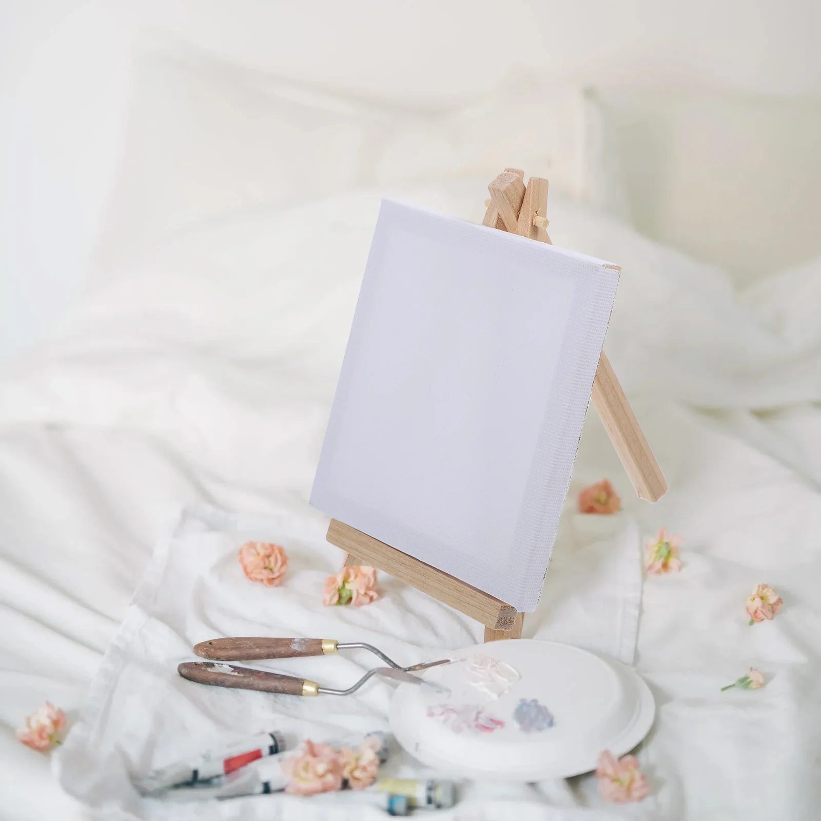 

10 set 10 Sets Wooden Painting Frames 8x15 Oil Canvas Easel Kits Mini Stands for DIY Art Students Hobbyists Home Decoration