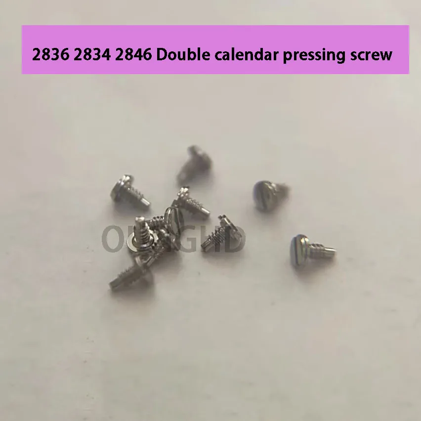 

2836 2834 2846 Cross-wheel pressing screws double calendar pressing screws 10 grain pack, watch movement screws