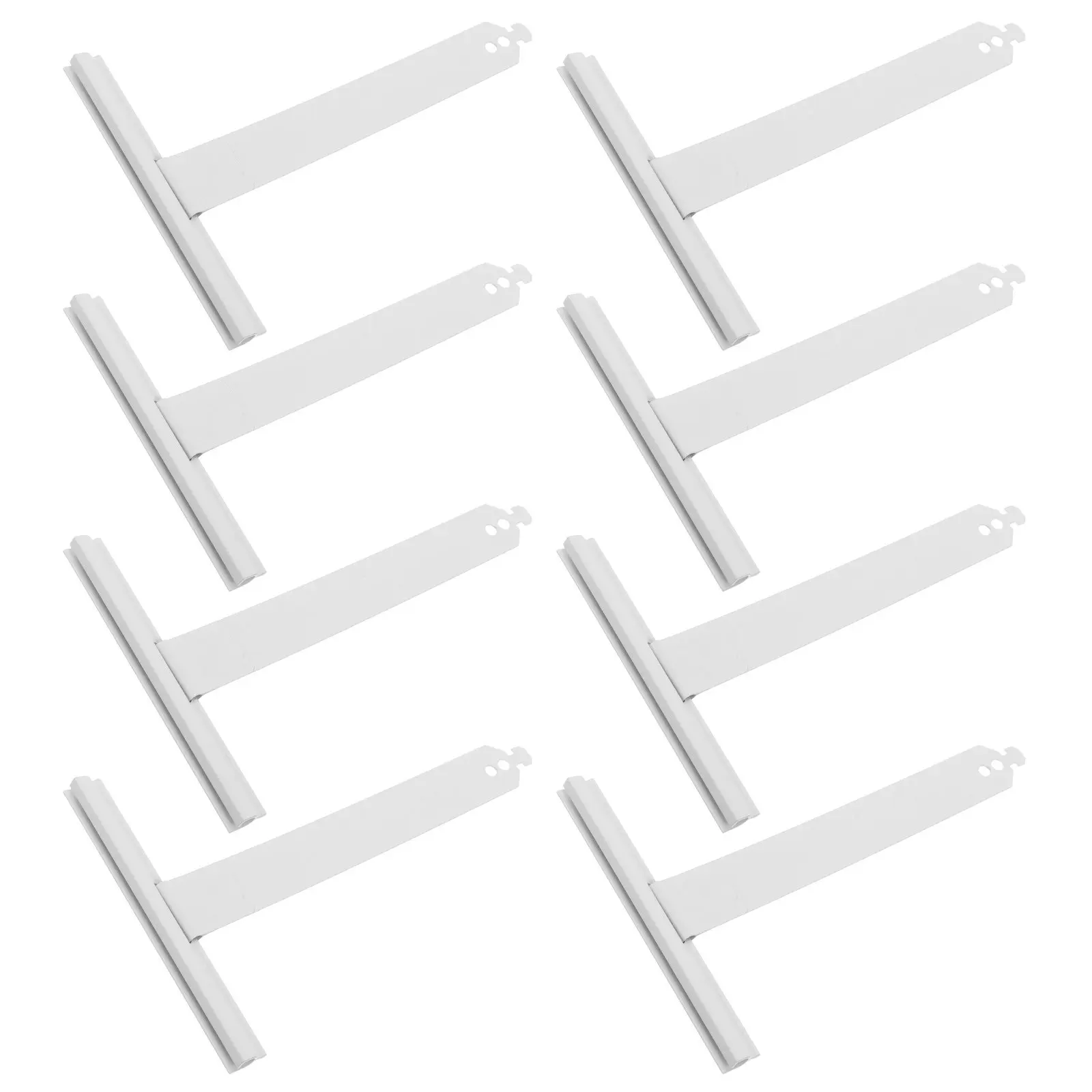 8Pcs Roller Shutter Spring Replacement Parts Stainless Steel White Coated Steel Slat Connector Window Security Shutter Repair