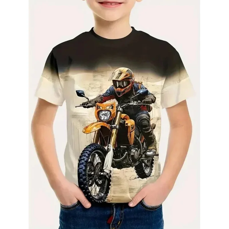 

XT8T-Shirt for a Boy 3D Print Gamepad Doodle Boy's T-Shirts Casual Round Neck Short Sleeves Tops Kids Summer Children'sXT6@!