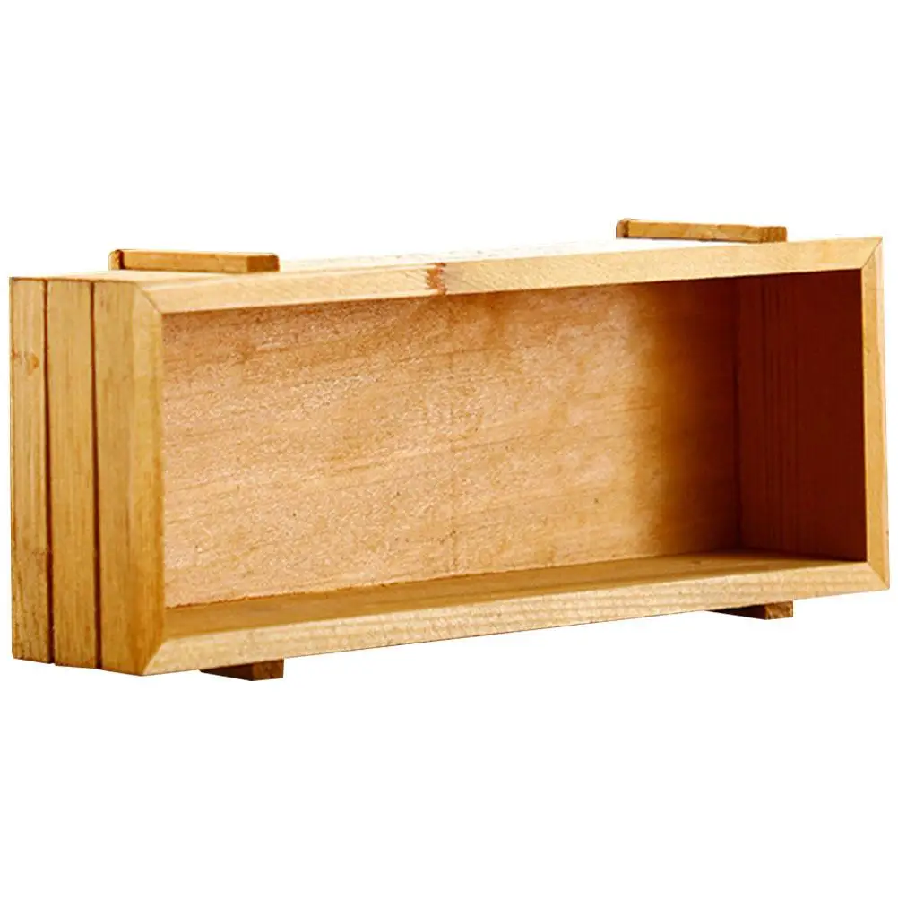 

Bitters Bottle Storage Box Tools Sundries Case Wood Bar Counter Retro Wooden DIY Wine Holder Decorative