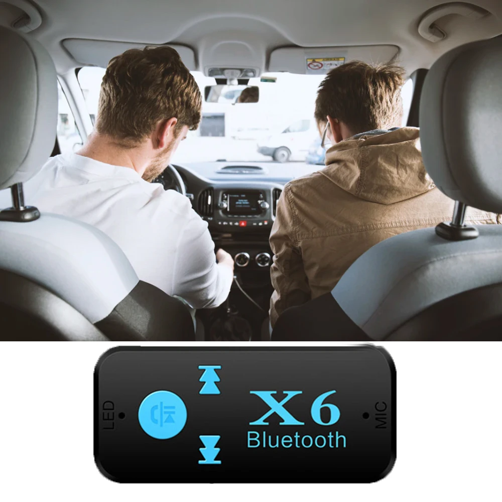 AUX Bluetooth-Compatible Adapter Car 3.5mm Jack Wireless BT 5.0 Dongle Cable Handfree Car Kit Audio Transmitter Auto Receiver