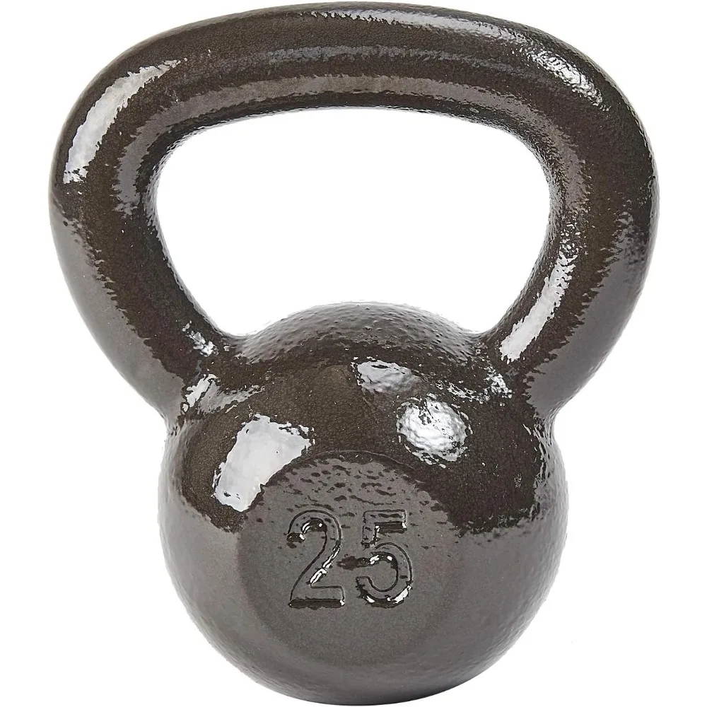 

All-Purpose Solid Cast Iron Kettlebell, 25 Pounds