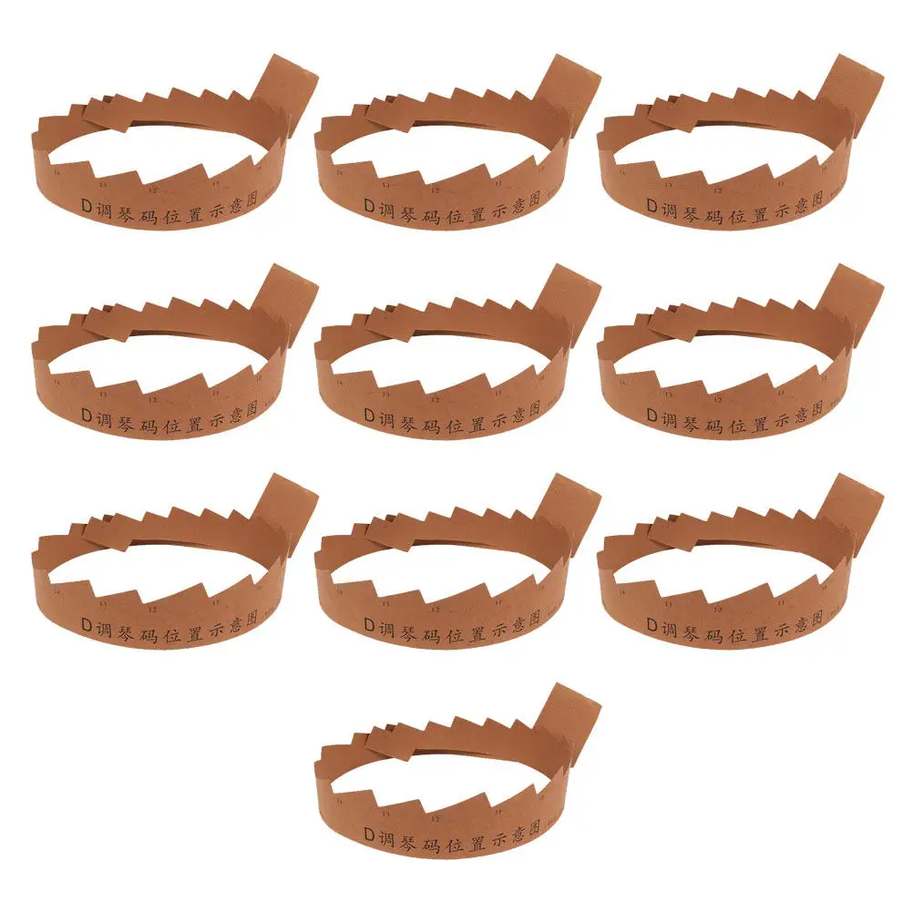10Pcs Guzheng Code Paper Thick Wear-Resistant Positioning Tool Easy Use Professional Guzheng Code Diagram Schematic Map