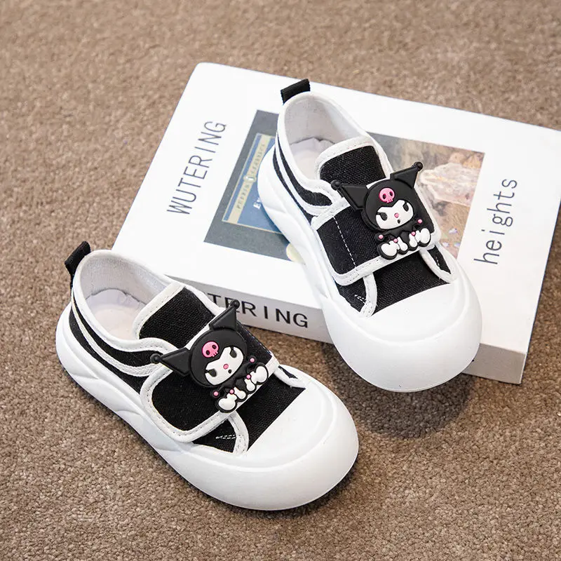 Nova primavera outono kawaii sanrio crianças sapatos casuais de lona bonito tênis sola macia presentes adoráveis para meninas meninos