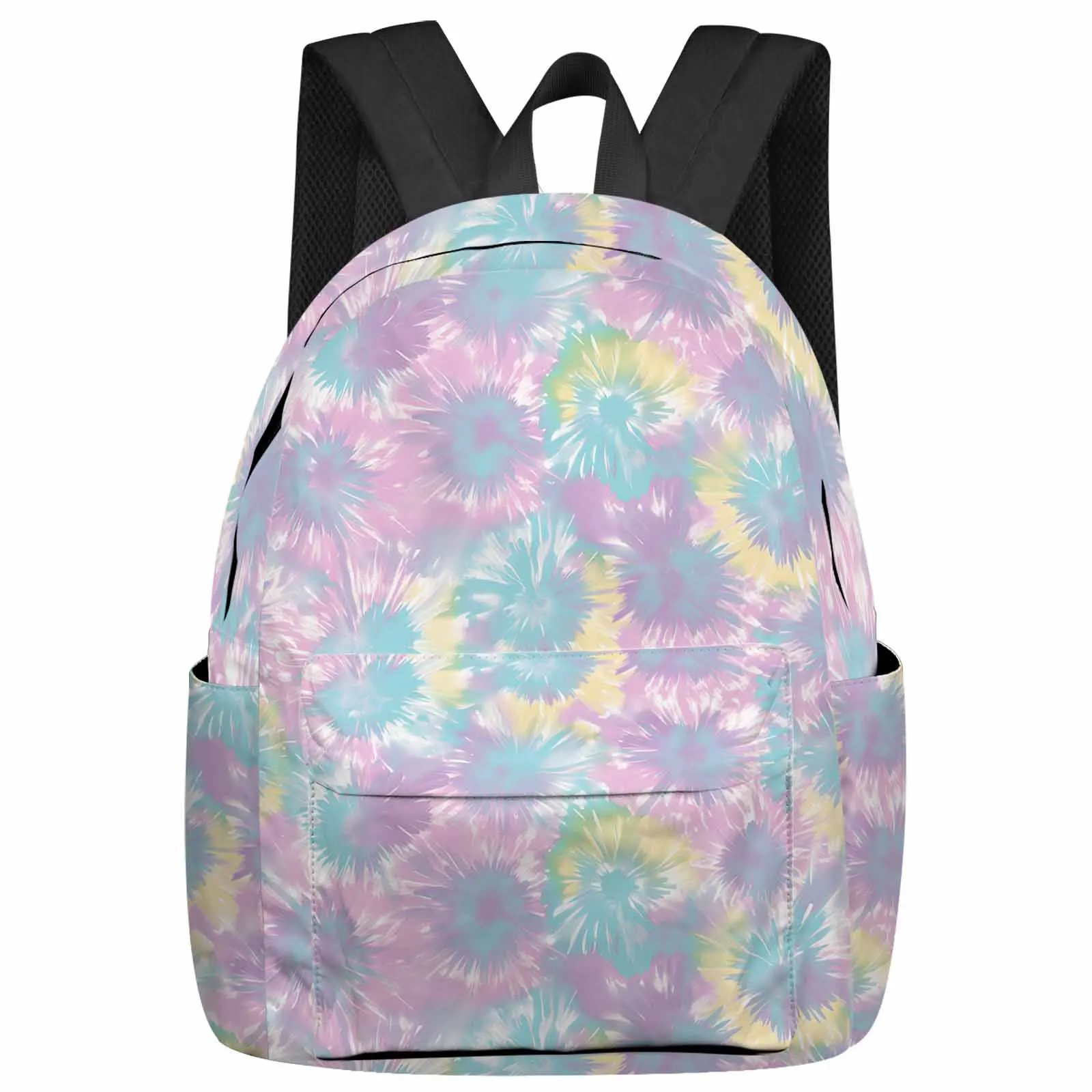 

Tie Dyeing Ethnic Style Abstract Art Watercolor Large Capacity Multi Pocket Travel Backpacks Schoolbag Women Laptop Rucksack