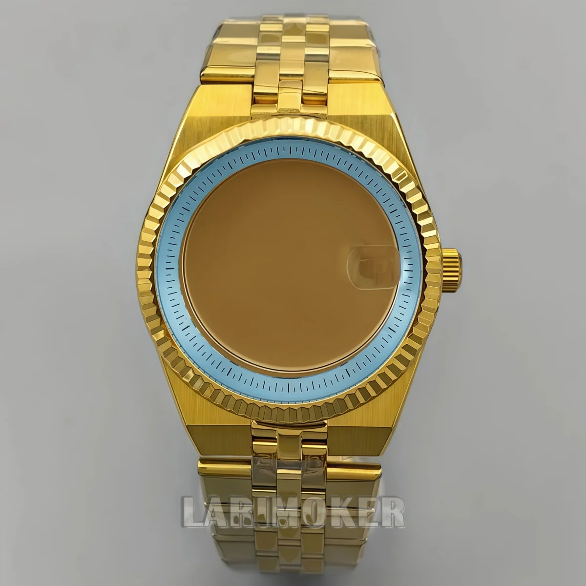 

36mm/40mm stainless steel case groove bezel sapphire glass watch parts suitable for NH34 NH35 NH36 ETA2824 PT5000 movement