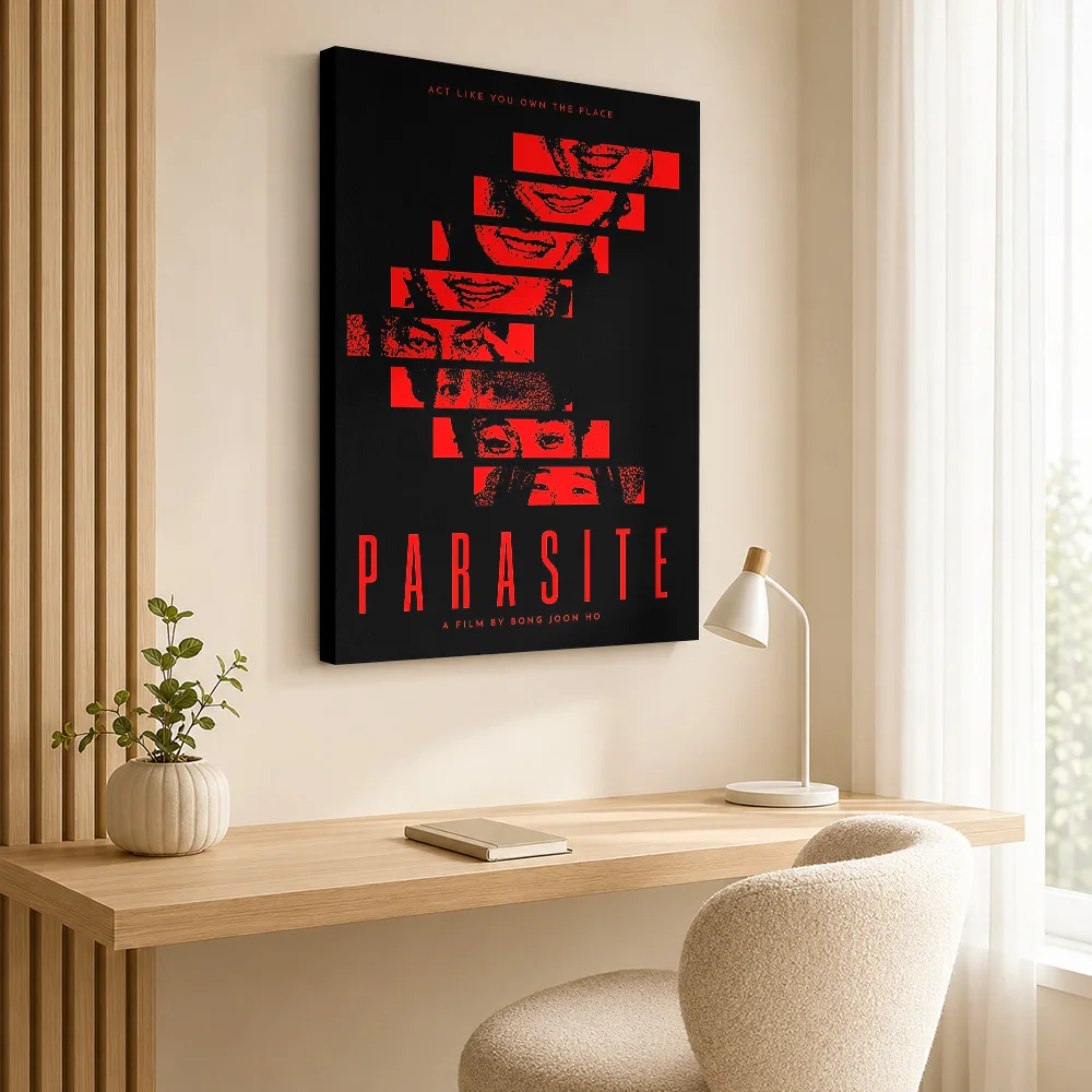 Parasite Movie Canvas Painting Poster Custom Photo Vintage Movie Canvas Wall Art for Bedroom Decor Ready to Hang Gift for Fans