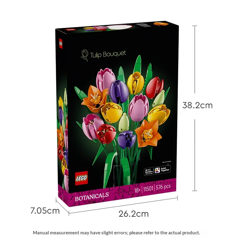 Lego bouwstenen bloemplanten serie 11501 tulpboeket jongens en meisjes kinderpuzzel bouwspeelgoed cadeau woondecoratie