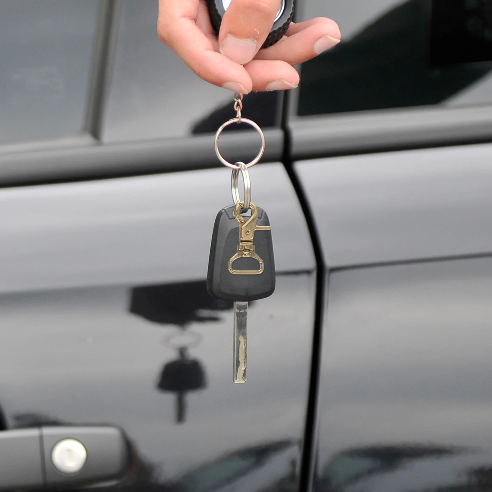 

2 шт. поворотные застежки-когти омара, латунные триггерные карабины для брелоков, рюкзаков, аксессуары для уличного использования, поворотные застежки-когти