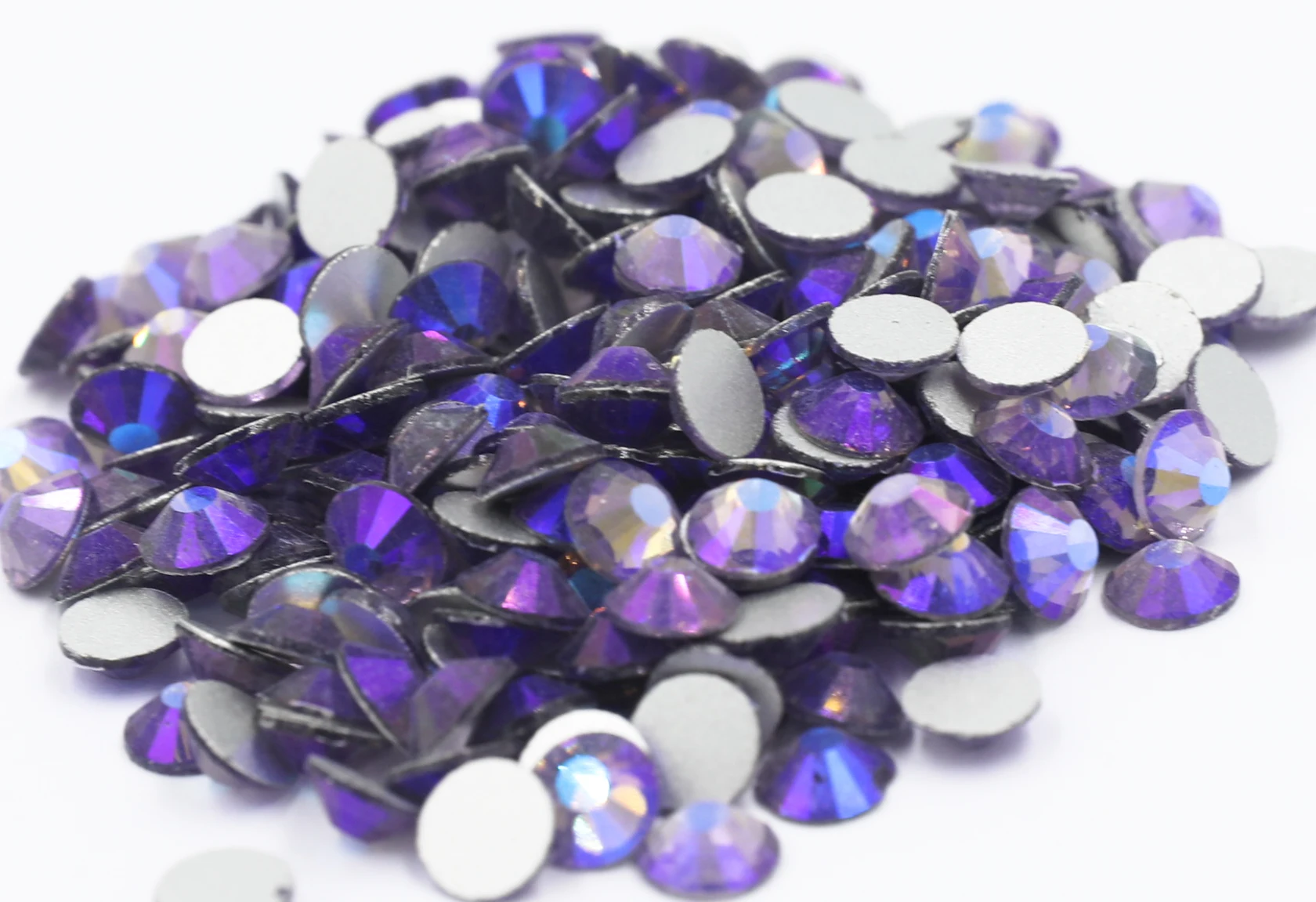 Violet AB SS3~SS30 Non Hotfix Rhinestone стразы Flatback Glass Stone Nail Rhinestones Diamond For DIY Nail Decorations