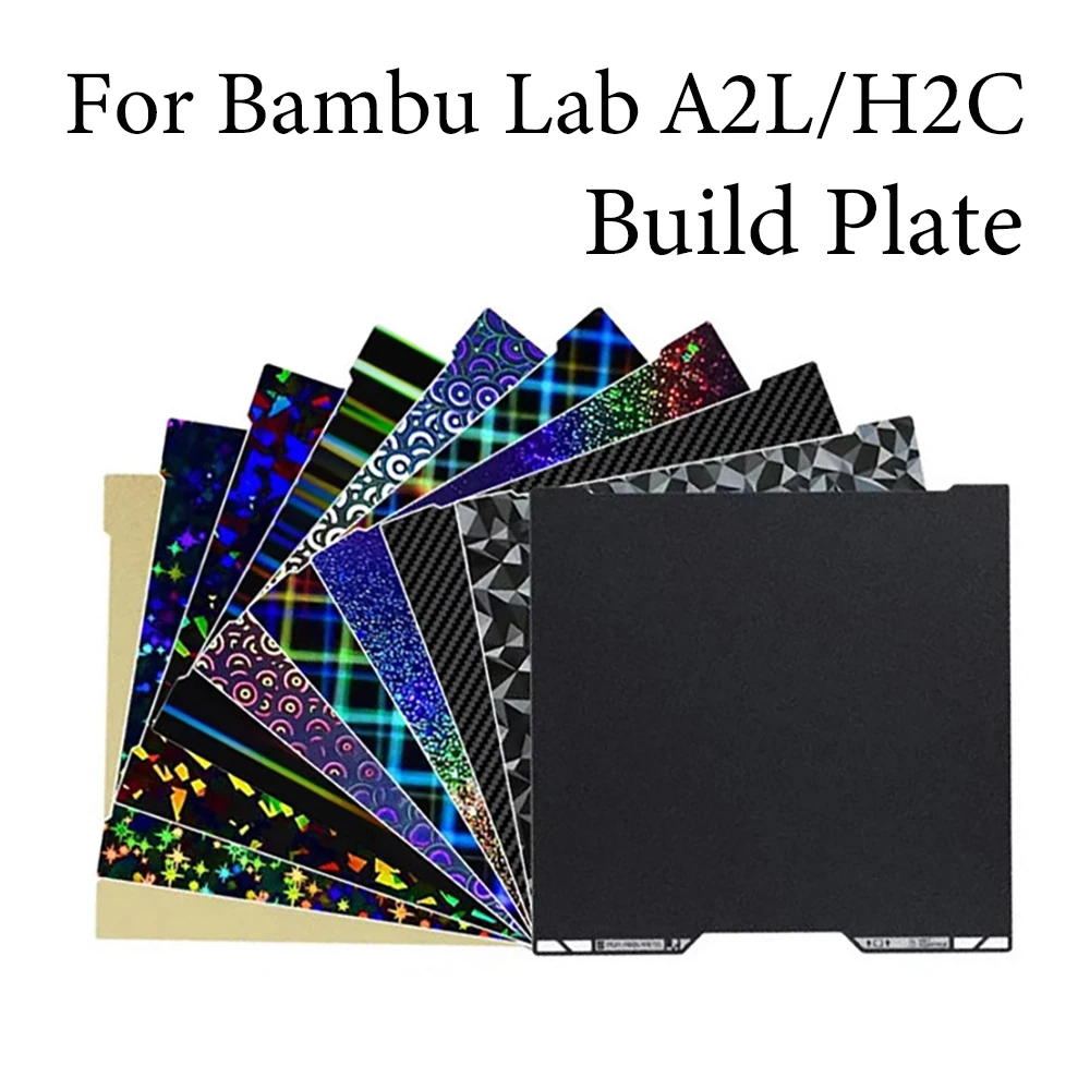 Für Bambu Lab H2C A2L Druckbett-Bauplatte Bambulab Glatt Strukturiert 335x325 Hochwertig Für Bambu Lab H2C Zubehör Ersatzteile