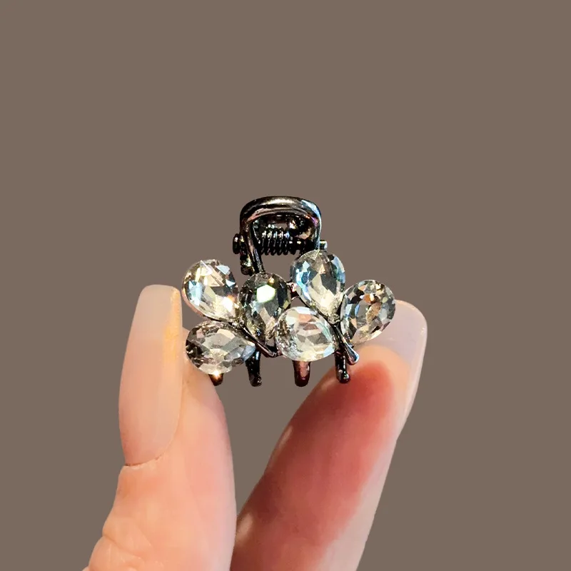 

Mini Hair Claw Clips Korean Style Bangs Hair Holder Shiny Rhinestone Decor Hairpins Women Girls Daily Hair Jewelry Accessories