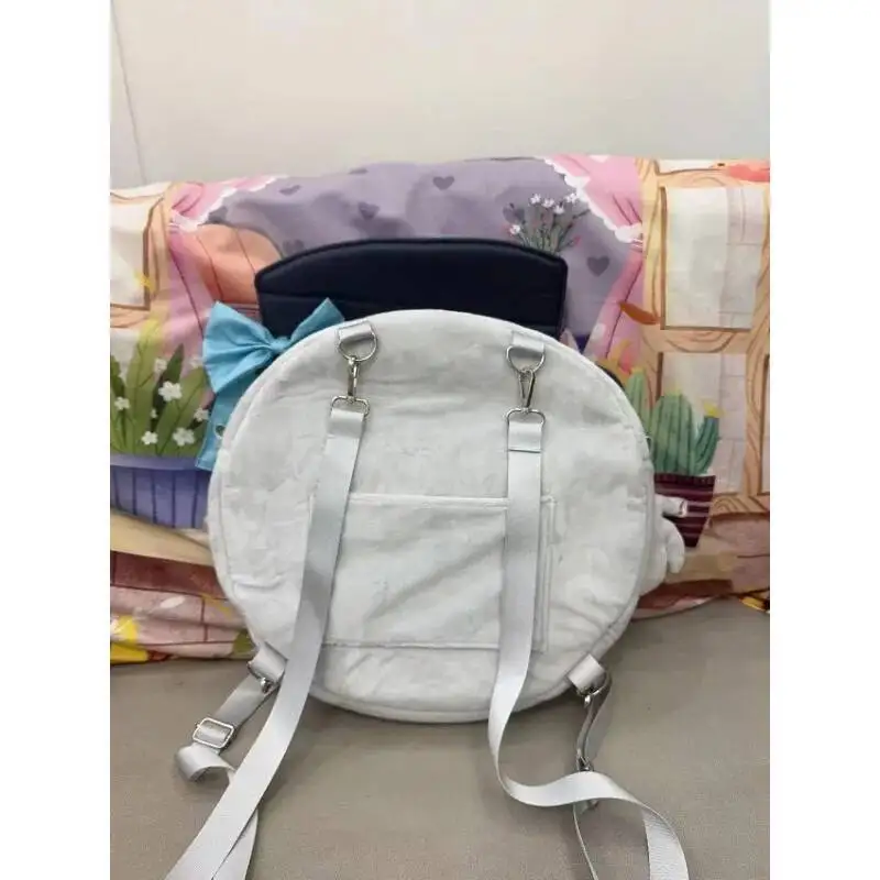 Reverse:1999 Cosplay Vertin Plush Transparent Campus Zipper Big Mouth Cartoon Backpack Messenger Shoulder Bag