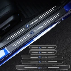 Car Door Threshold Scuff Plate For Changan CS75 PLUS CS95 CS35 alsvin CS15 55 Carbon Fiber Trunk Rear Bumper Sticker Accessories