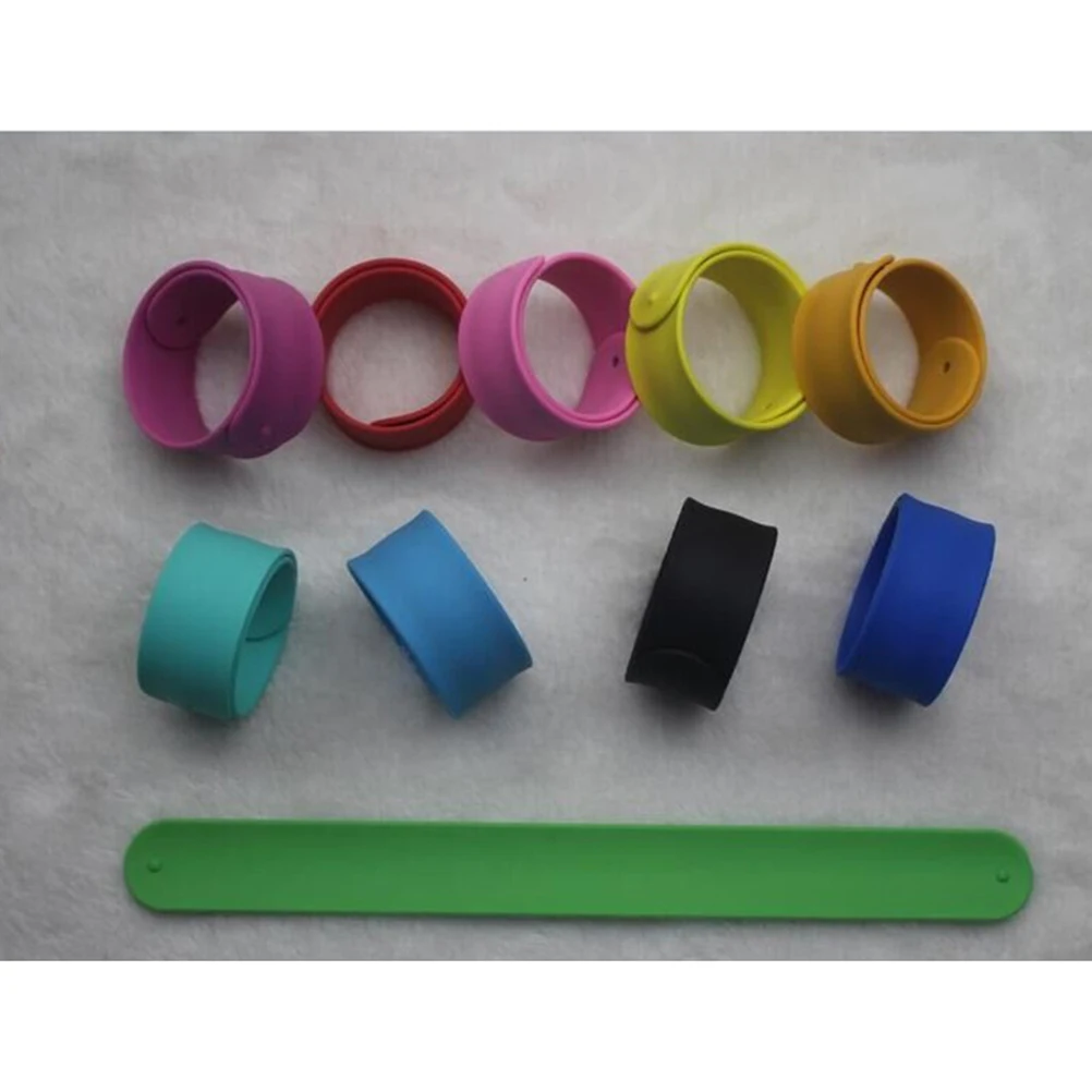 

Silicone Slap Bracelets Party Favors Classroom Rewards Game Prizes Goodie Bags Flexible Non-Breakable