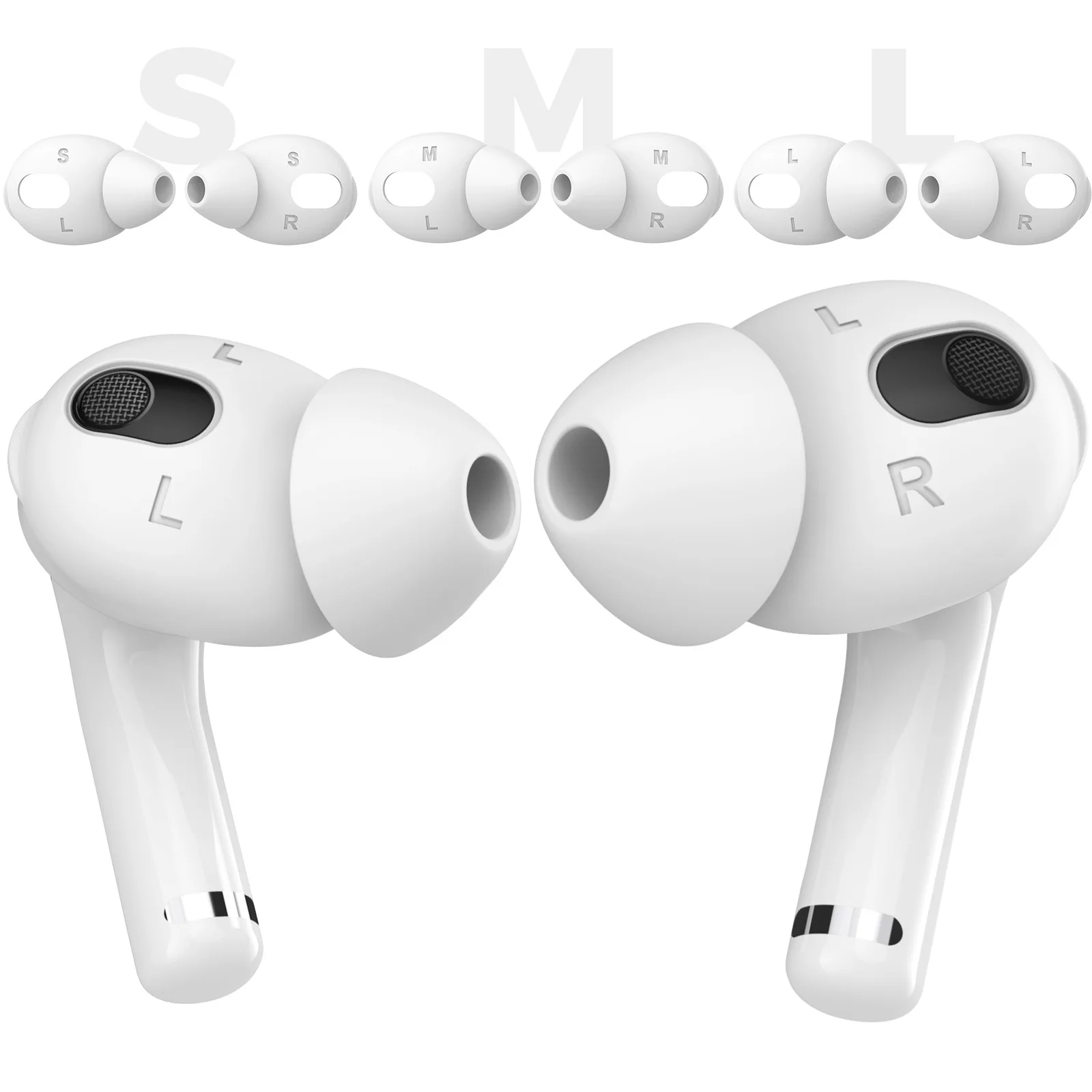 Auriculares inalámbricos Bluetooth AirPods 3 en la oreja tapones para los oídos insonorizados de silicona puntas para protección del medio ambiente instalación plana
