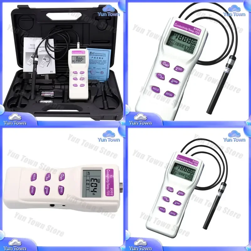 for AZ-8302 AZ8302 Portable Conductivity TDS Meter Water Quality Tester for Testing Total Dissolved Solids and EC in Liquids