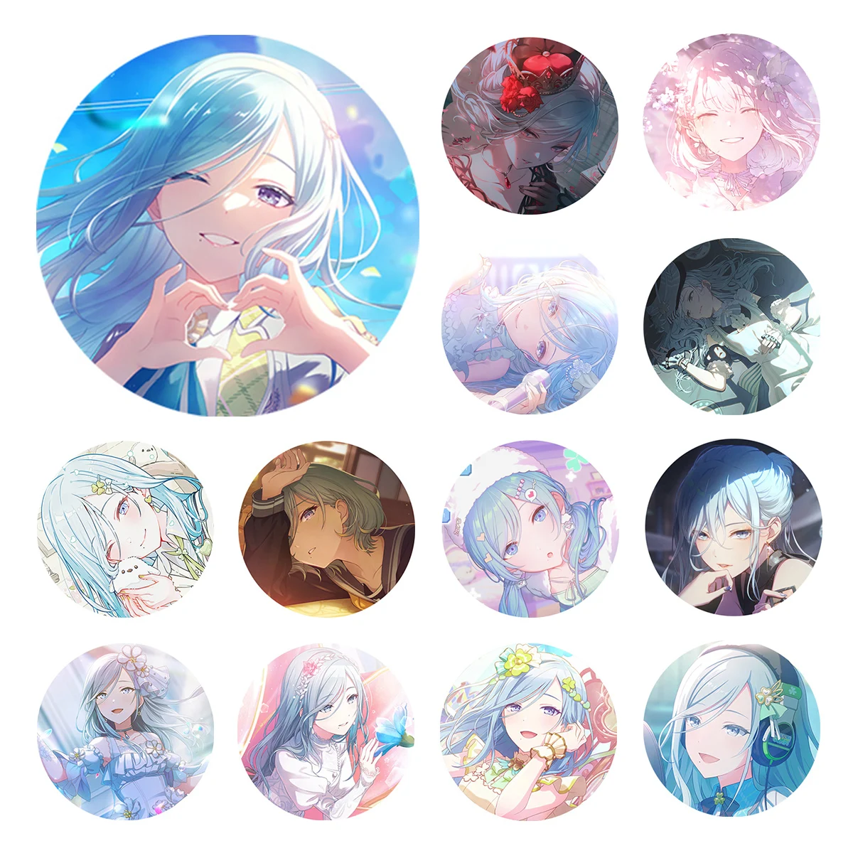 

Project SEKAI Anime Hinomori Shizuku MORE MORE JUMP MMJ updated on 20251220 PJSK 50mm Metal Badge Brooch Pins