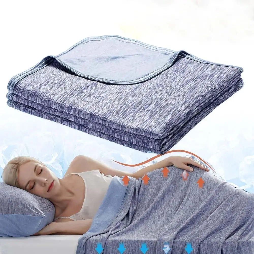 New Double Sided Cooling Blanket Cold Effect Breathable Conditioning Quilt Skin-Friendly Spring Summer Cooler Quilt