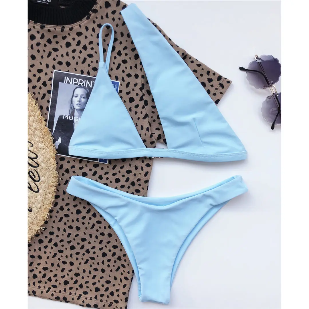 Neuer sexy, asymmetrischer brasilianischer Bikini, Damen-Badebekleidung, zweiteiliger Bikini-Set, Badeanzug, Badebekleidung, Schwimmbikini V1838 – Detail 19