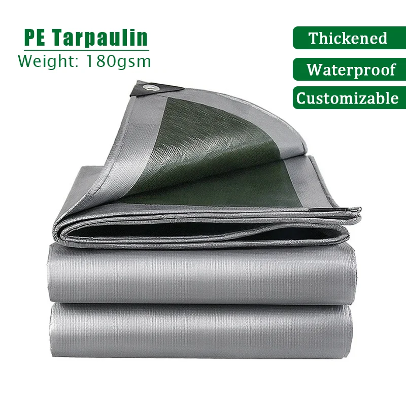 0.32mm PE Tarpaulin Rainproof Cloth Outdoor Garden Plant Shed Boat Car Truck Canopys Waterproof Sun Shade Sail Pet House Cover