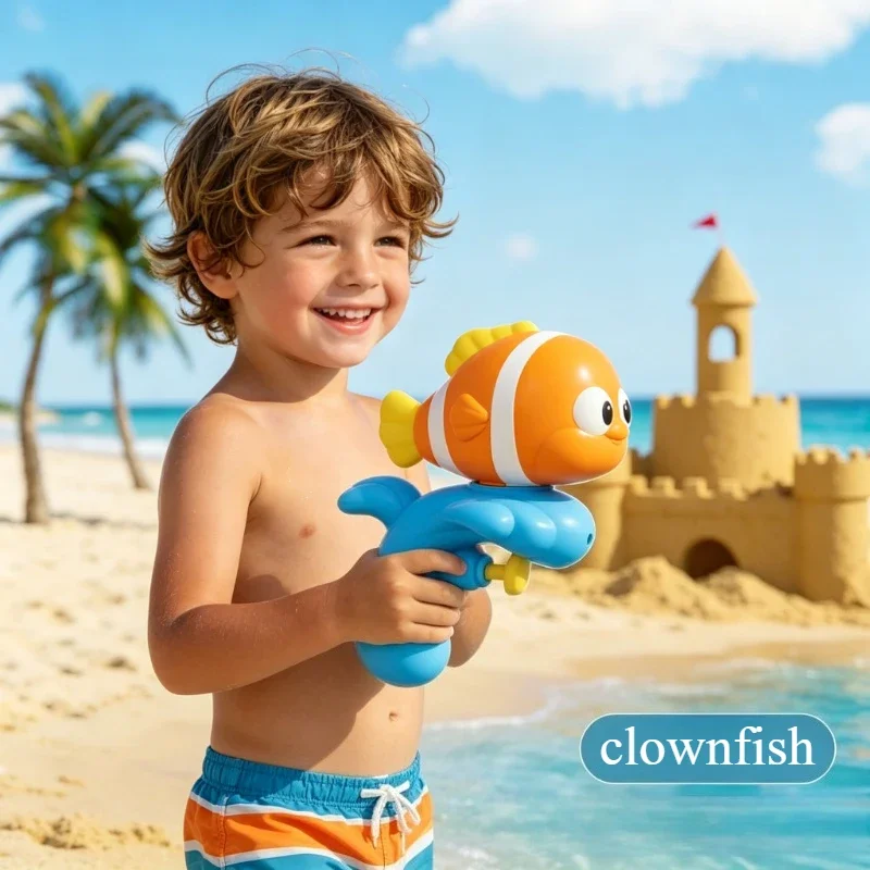 Lovely Fish Shaped Water Gun, Multi-scene Outdoor Leisure Sprayer, Multiplayer Interactive Item, Ideal Summer Present
