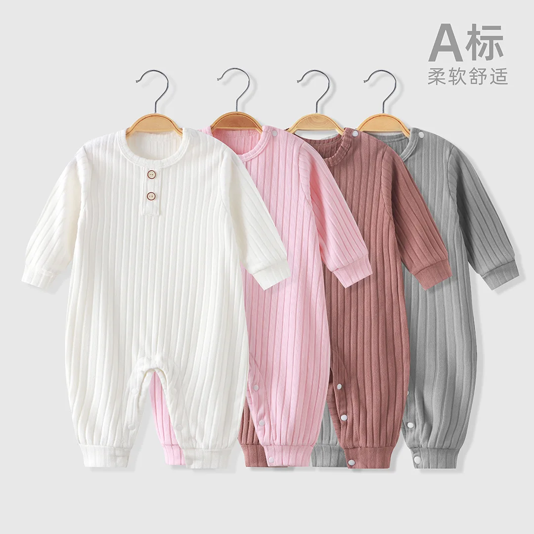 

Soft Newborn Jumpsuit Cotton Autumn Baby Romper Toddler Girls Boys Clothes Infant One-Piece Kids Onesie Home clothes