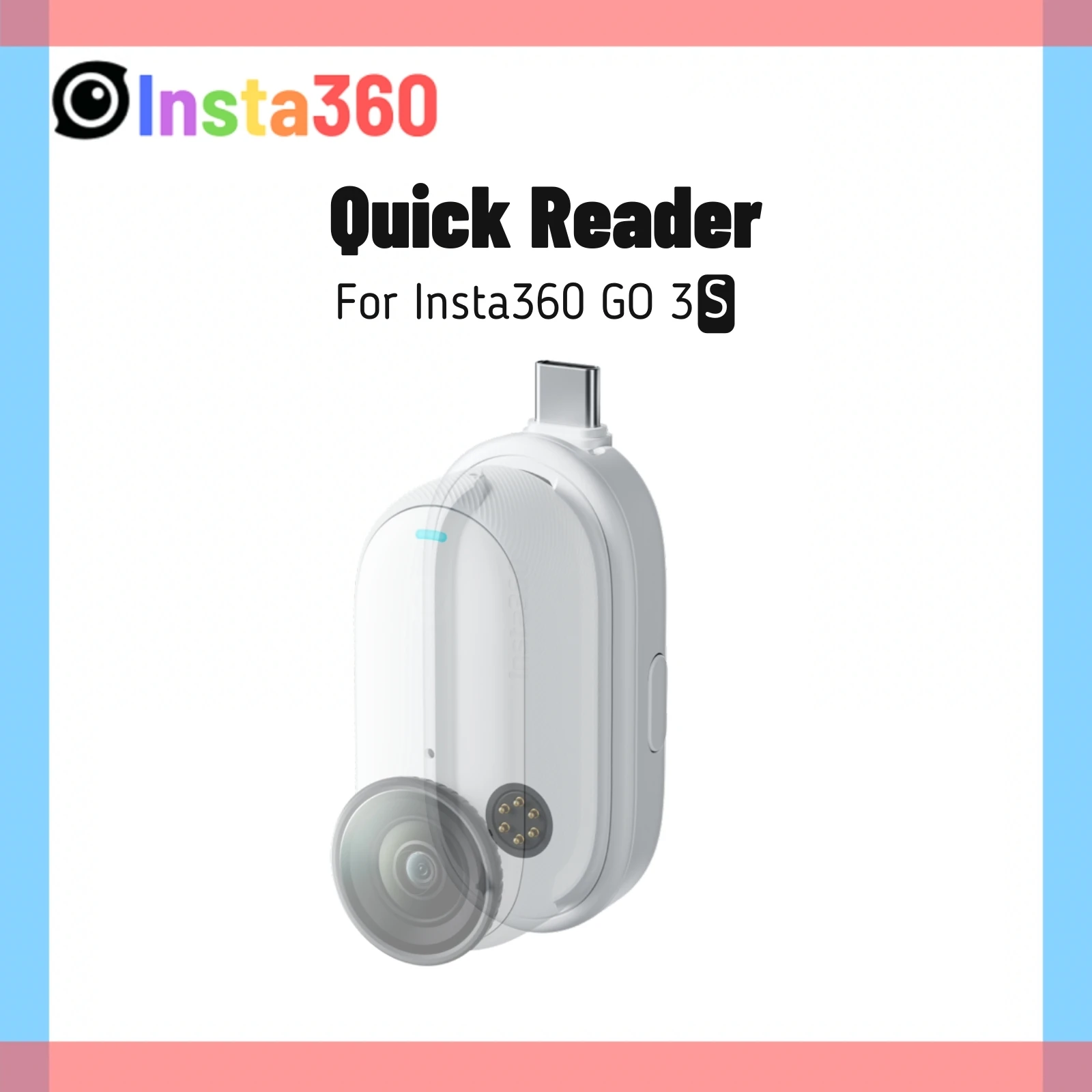 Insta360 GO 3S Quick Reader SD Card File Transfer Type-C USBC Lighting For Insta 360 GO 3 & GO3S Original Accessories