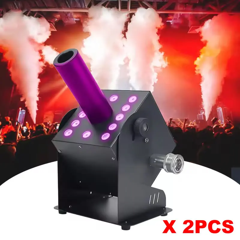 Single Head LED CO2 Jet Column Fog Machine DMX Remote Control Carbon Dioxide Wedding Stage Show Dj Bar Disco Party Smoke Effect