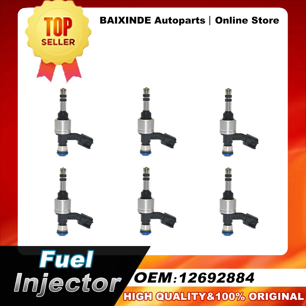 1/4/6PCS 12692884 Fuel Injector For Buick LaCrosse Regal Sportback Cadillac ATS CT6 CTS XT5 Chevrolet Blazer Camaro Colorado GMC